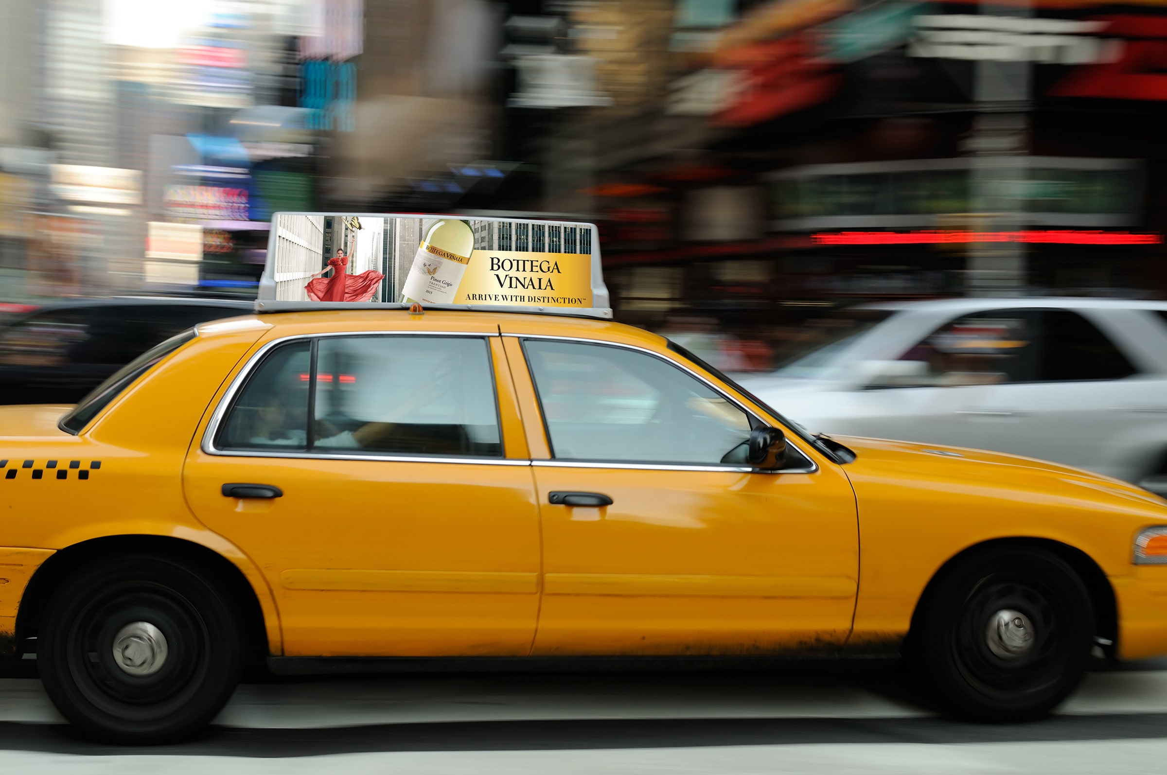 Traditional Advertising: Taxi Tops